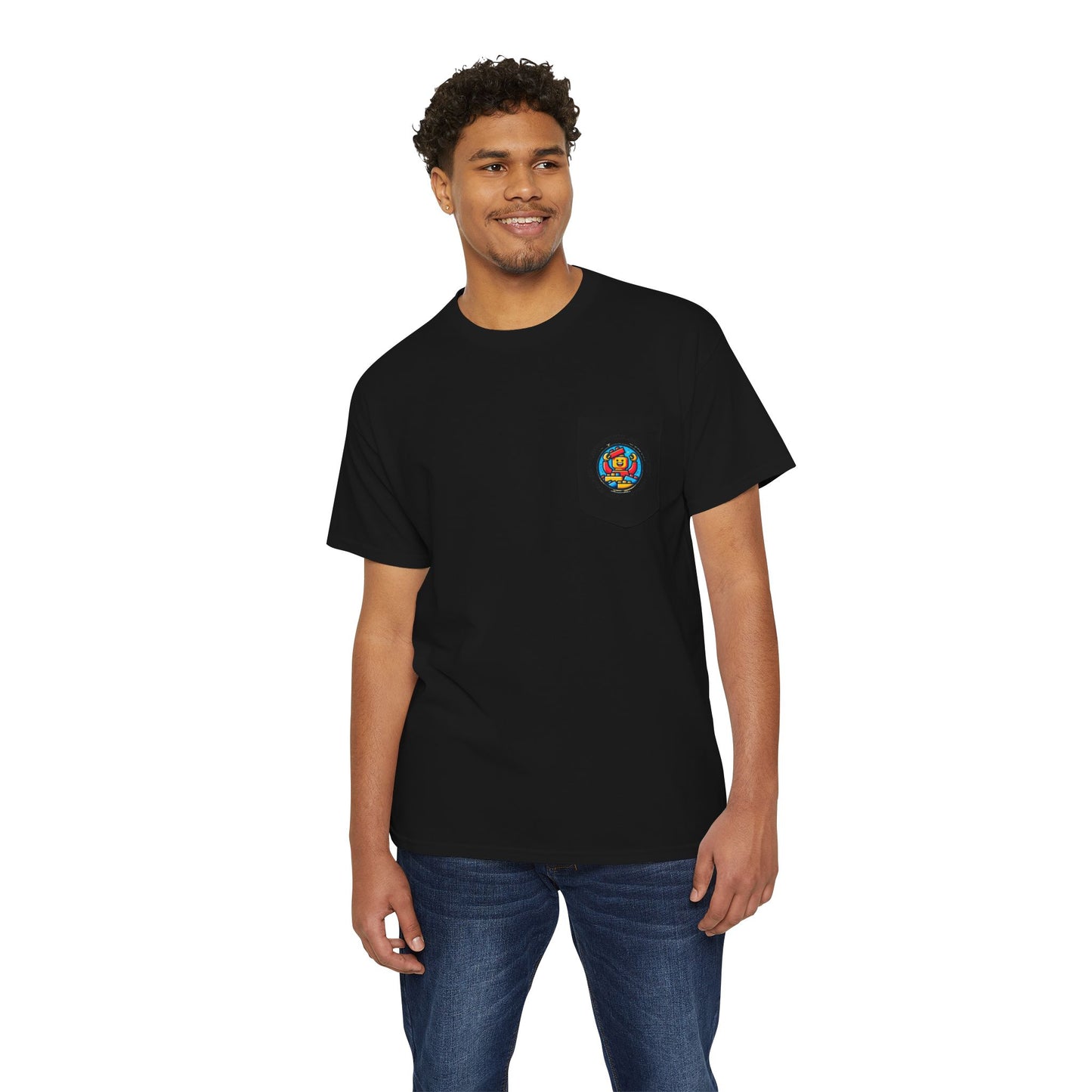Pocket Tee - Lets Brick This Funny Unisex Heavy Cotton