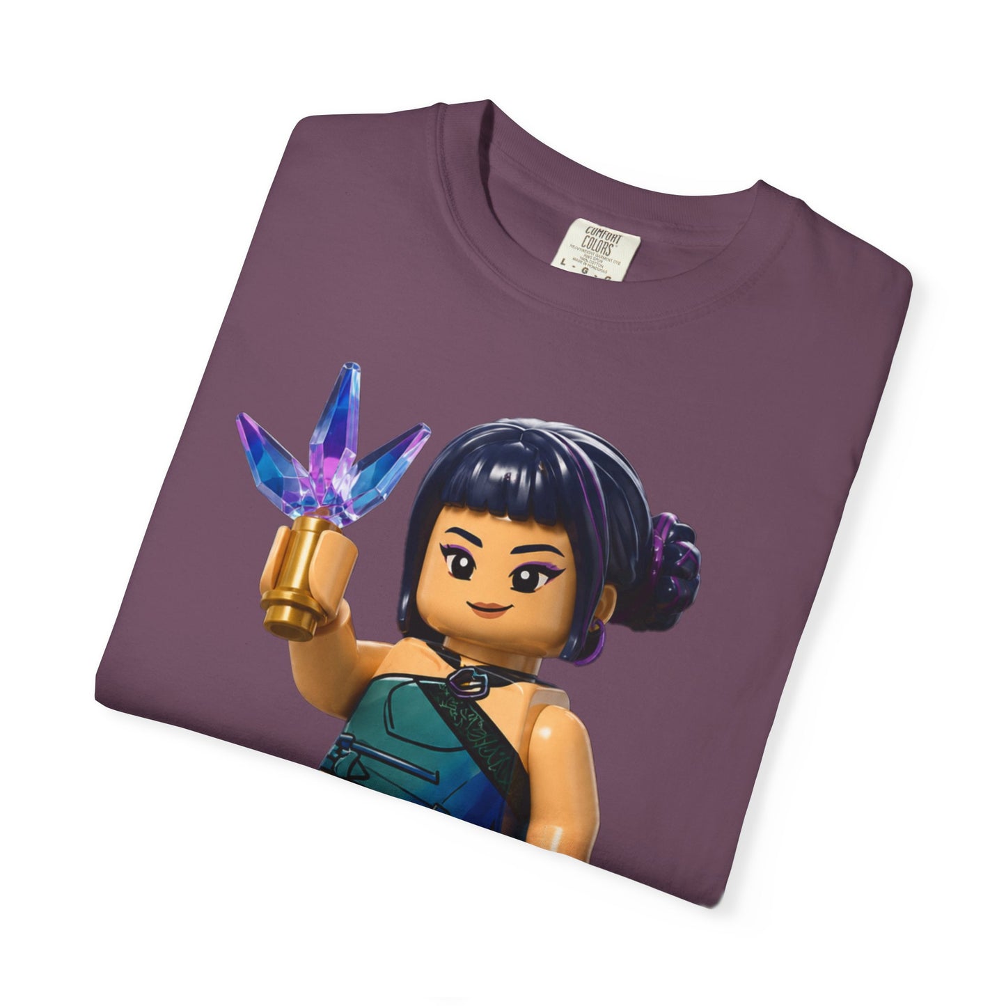 Crystal Ninja Minifigure T-Shirt — LEGO-Style Toy Fan Tee