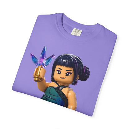 Crystal Ninja Minifigure T-Shirt — LEGO-Style Toy Fan Tee