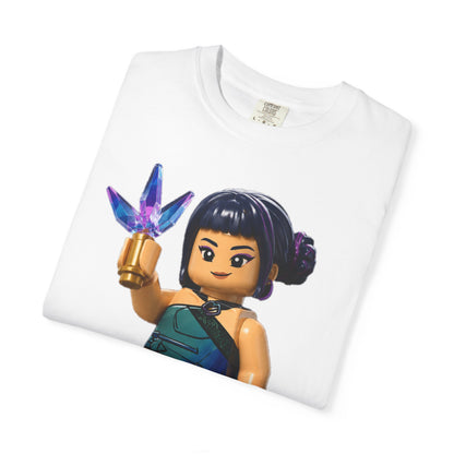 Crystal Ninja Minifigure T-Shirt — LEGO-Style Toy Fan Tee