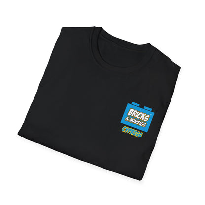 Bricks & Minifigs Graphic T-Shirt — Toy Building Fan Tee
