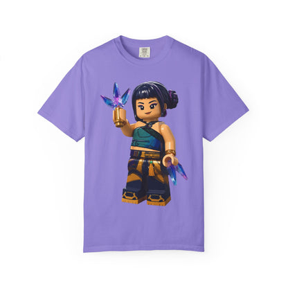 Crystal Ninja Minifigure T-Shirt — LEGO-Style Toy Fan Tee