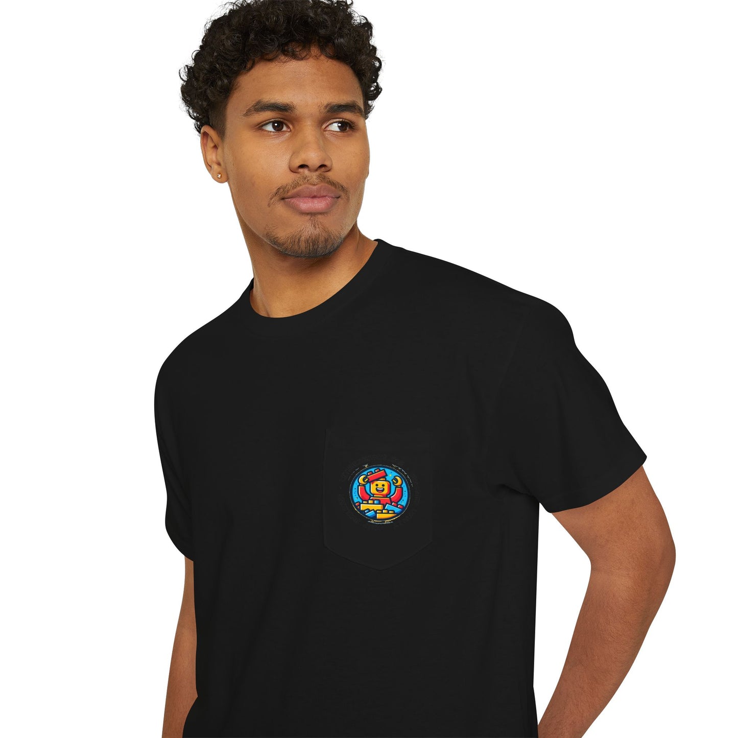 Pocket Tee - Lets Brick This Funny Unisex Heavy Cotton