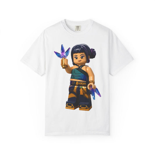 Crystal Ninja Minifigure T-Shirt — LEGO-Style Toy Fan Tee
