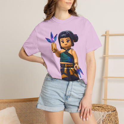 Crystal Ninja Minifigure T-Shirt — LEGO-Style Toy Fan Tee