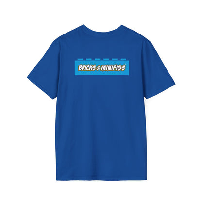 Bricks & Minifigs Graphic T-Shirt — Toy Building Fan Tee