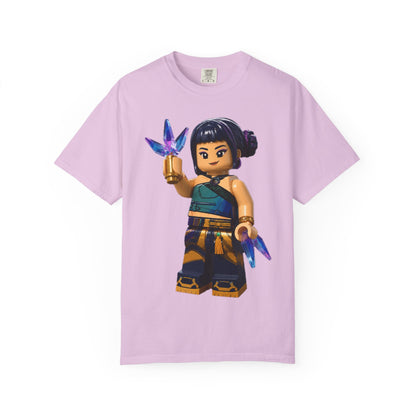 Crystal Ninja Minifigure T-Shirt — LEGO-Style Toy Fan Tee