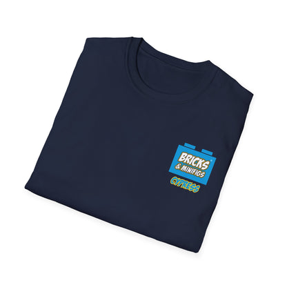 Bricks & Minifigs Graphic T-Shirt — Toy Building Fan Tee
