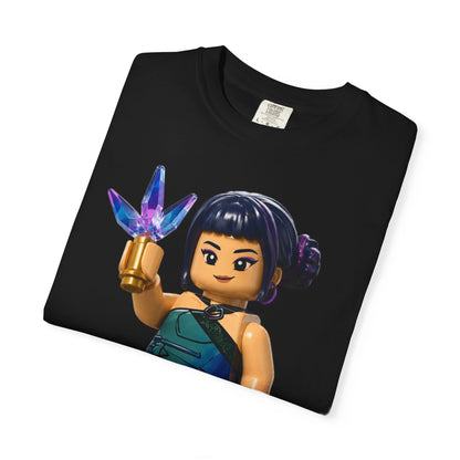 Crystal Ninja Minifigure T-Shirt — LEGO-Style Toy Fan Tee