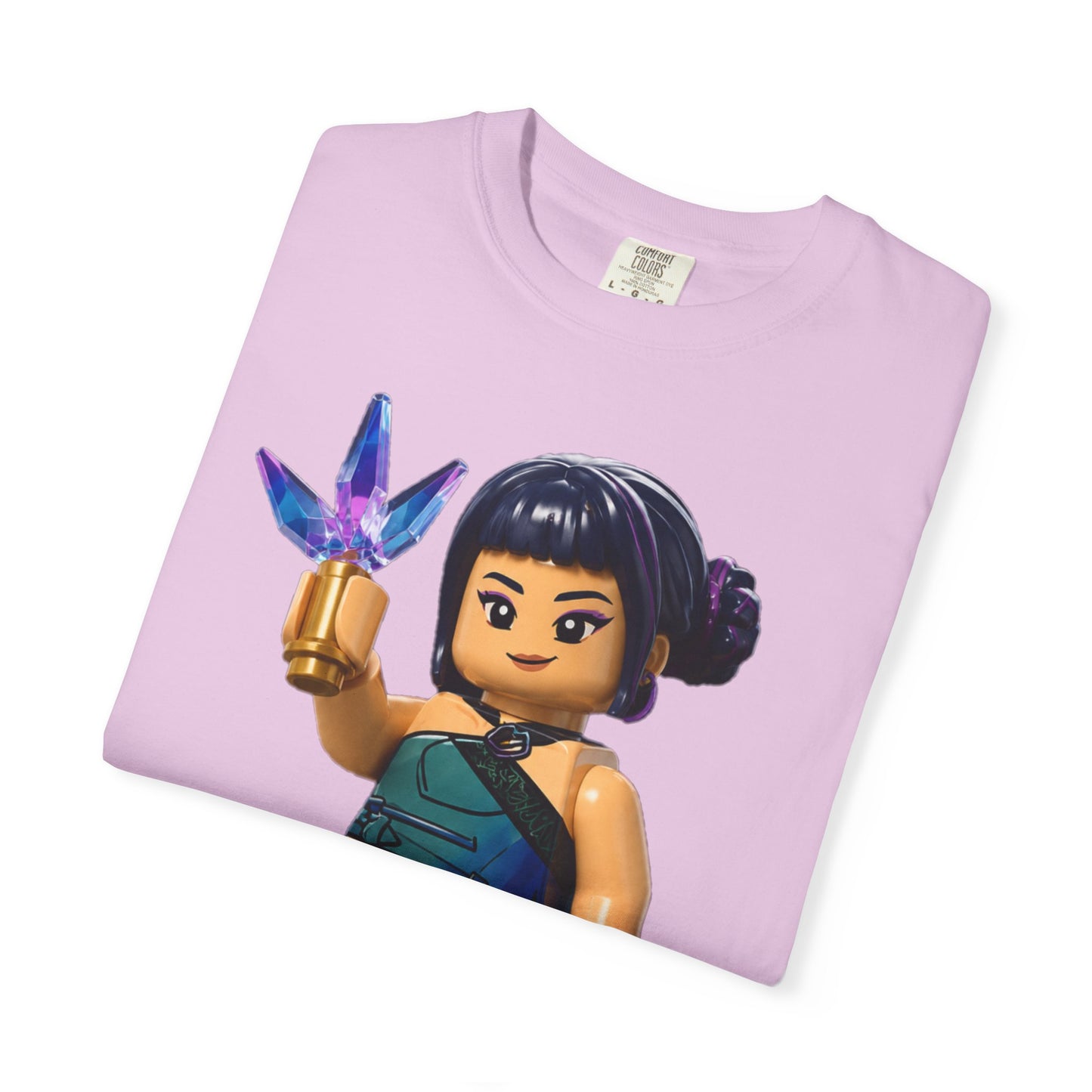 Crystal Ninja Minifigure T-Shirt — LEGO-Style Toy Fan Tee