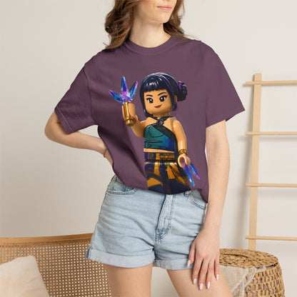 Crystal Ninja Minifigure T-Shirt — LEGO-Style Toy Fan Tee