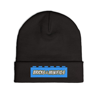 Embroidered 'Bricks & Minifigs' Knit Beanie